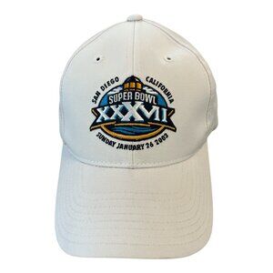 Vintage Super Bowl XXXVII Hat – Reebok NFL White Adjustable Cap – San Diego 2003